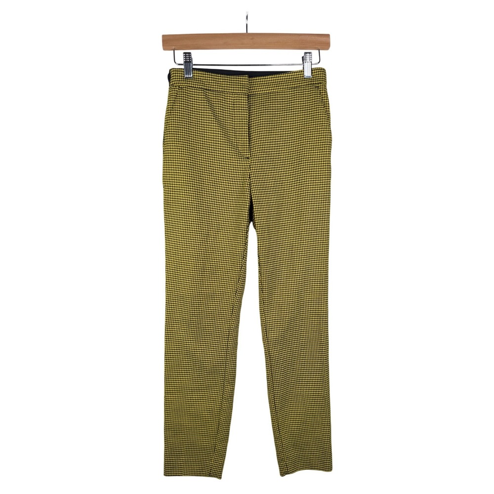 Zara Houndstooth Print Pants size‎ XS Yellow/Black